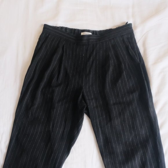 aritzia cohen pant - black pinstripe - Picture 1 of 6